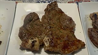 Monty & Jackie Cook Porterhouse Steaks!