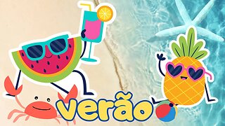 desenho animado infantil brincadeiras de verão