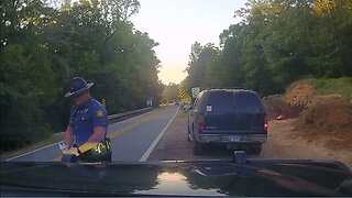 Arkansas State Police Trooper Plyler Stops Vehicle On AR 203 09/03/23