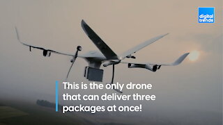 The only drone that can carry three packages