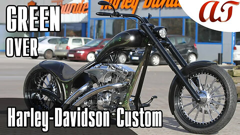 Harley-Davidson Custom: GREEN OVER * A&T Design