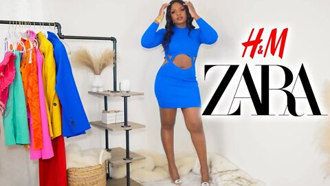 The most COLORFUL ZARA and H&M Spring/Summer 2022 Haul you've seen! Try-On HAUL | ZARA | H&M