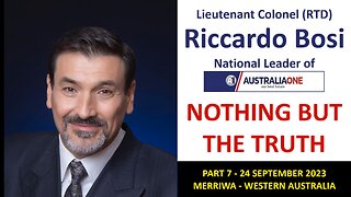 Riccardo Bosi - Nothing But The Truth Tour - Part 7 - Day 4 - WA, Mirrawa 24/09/2023 - AustraliaONE