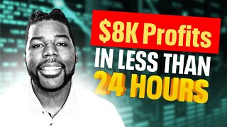 I made $8K+ Profits while trading live for Trading Room!