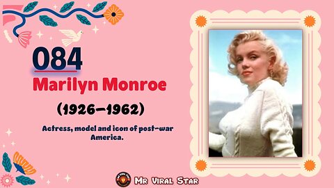 Marilyn Monroe (1926–1962)| TOP 150 Women That CHANGED THE WORLD | Short Biography