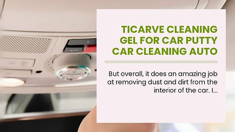 TICARVE Cleaning Gel for Car Putty Car Cleaning Auto Gel Detail Tools Car Interior Cleaner Univ...