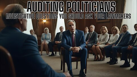 AUDITING POLITICIANS - Investigative Questions You Should Ask Your Lawmakers