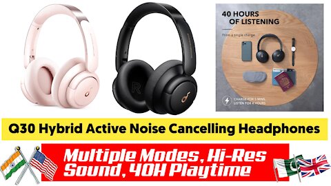 Soundcore Q30 Hybrid Active Noise Cancelling Headphone | Blackpink| How I like that Music