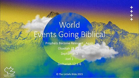 Zechariah 12:1-6 World Events Going Biblical