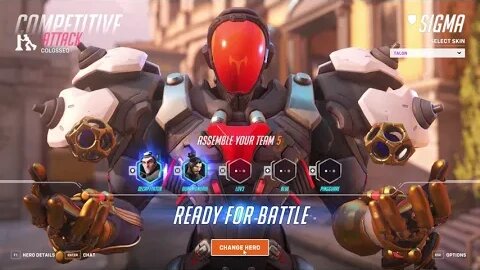 Overwatch 2 - Sigma - 22-7 (Competitive - Role Queue) PC