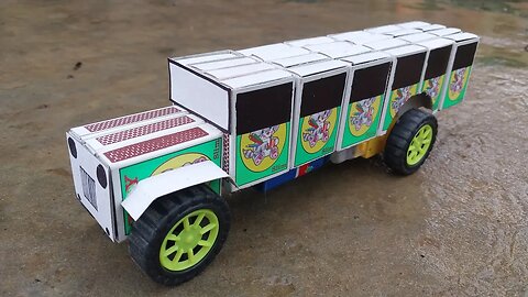 How to Make a Bus at Home | DIY Matchbox School Bus | Matchbox Project |