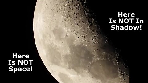 Photoshop Debunks the "Shadow" on the "Solid, Round" Moon! Reform Governments! Reclaim Plasma Moon!