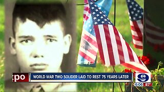 World War Two soldier laid to rest 75 years later