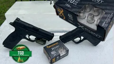 Browning X-Point Defense 40 S&W 180g | Clear Ballistics Gel Test | M&P Sub compact and Fullsize