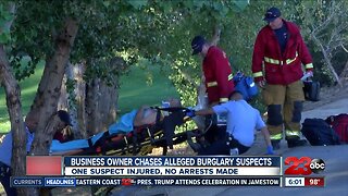 Business owner chases alleged burglary suspects