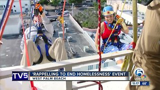 'Rappelling to end homelessness' event held in West Palm Beach