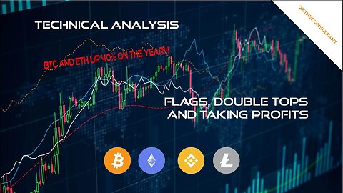 Another Flag, Take Profits, and Pull Back - Technical Analysis #crypto #trading #btc #ethereum