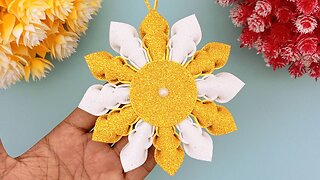 DIY Handmade Snowflake Crafts Idea || Glitter Foam Sheet Craft Ideas