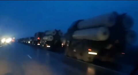 Belarusian equipment is seen on the R-23 highway in the direction of Slutsk