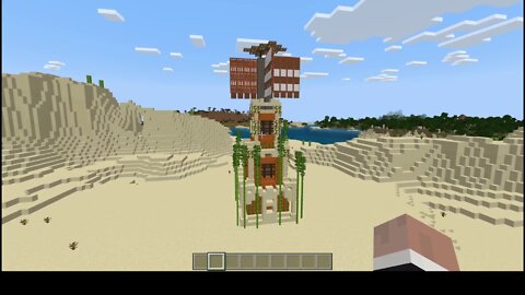 How to Build a Desert Windmill in Minecraft