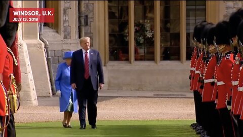 AMERICA FIRST: Trump Breaks Protocol, Walks in Front of Queen
