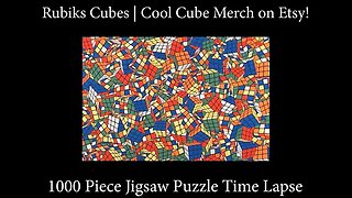 1000-Piece Jigsaw Puzzle Time Lapse | Cool Cube Merch | Rubik's Cubes!