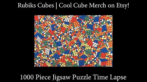 1000-Piece Jigsaw Puzzle Time Lapse | Cool Cube Merch | Rubik's Cubes!