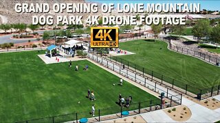 Grand Opening of Lone Mountain Dog Park 4K Drone Footage