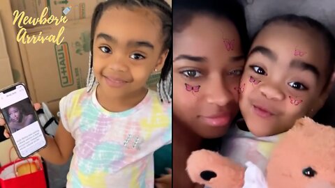 Toya Johnson's Daughter Reign Is Happy Halle Bailey Is The New Little Mermaid! 🧜🏽‍♀️