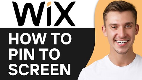 HOW TO PIN TO SCREEN ON WIX