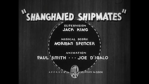 1936, 6-20, Looney Tunes, Shanghaied shipmates