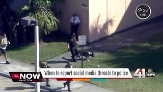 When to report social media threats to police