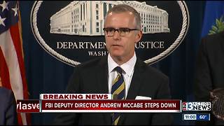 FBI Deputy director Andrew McCabe steps down