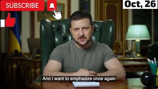 Vladimir Zelensky Explanations October 26, 2022 (Subtitle)