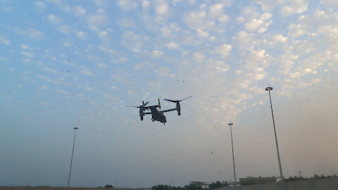 Air Force CV-22 Osprey take off