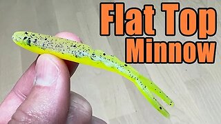 3" Flat Top Minnow Fishing Bait - Plus Bass Fishing Footage