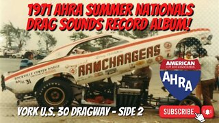 1971 Summer Nationals Drag Racing Record Album! Funny Car and Super Stocks! Side 2 of 2! #nitro