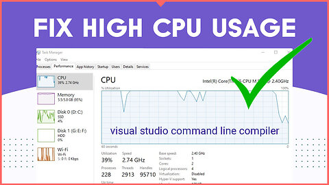 [Fixed] ✔️ Visual Studio Command Line Compiler High CPU usage while gaming