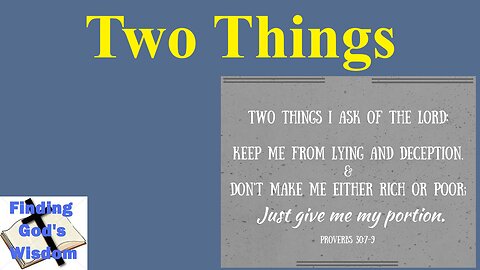 Two Things