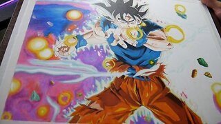 Drawing Goku Ultra Instinct Live w/ Artofkickz