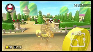 Mario Kart 8 Deluxe DLC Wave 3 Time Trials - DS Peach Gardens (150cc) - 2:12.567