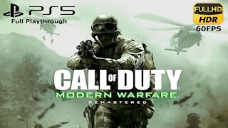 Modern Warfare Remastered - Prologue: Crew Expendable - PS5 HQ 60FPS Playthrough