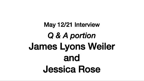 Q&A with James Lyons Weiler & Jessica Rose