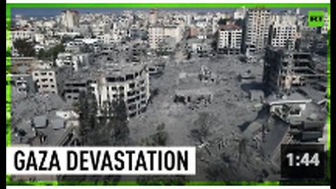 Gaza City devastation shown in new drone footage