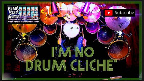 No Drum Cliche' 15/8 * Mirrored Kit Minute: Linear Squared * Larry London