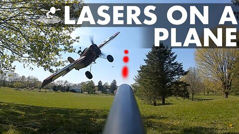 Laser Gun Battle Between Airplane And Gun Turret!
