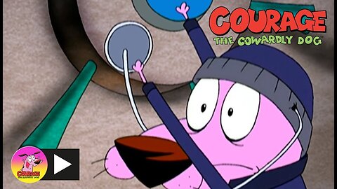 Courage The Cowardly Dog: Bank Robbery | Cartoons