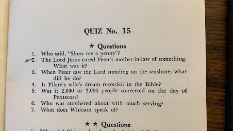 Bible Trivia- Bible Quiz 15 ⭐️