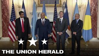Secretary of State Blinken Meets with the Presidents of the Marshall Islands, Micronesia, & Palau