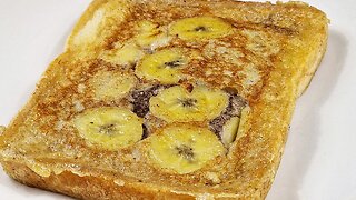 Do you have bananas and bread at home? Delicious sweet banana recipe!